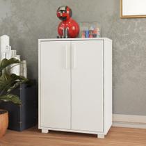 Armário para Escritório 2 Portas 1 Prateleira Branco Armário para Escritório 2 Portas 1 Prateleira Branco