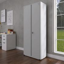 Armário para Escritório 2 Portas com Chave Aço 4 Prateleiras