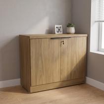 Armário para Escritório 2 Portas com Chave Versátil 91x81cm Itapuã Marrom Armário para Escritório 2 Portas com Chave Versátil 91x81cm Itapuã Marrom