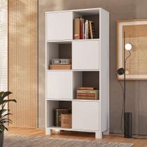 Armário para Escritório e Home Office com 8 Nichos 4 Portas Wally Branco Artany Armário para Escritório e Home Office com 8 Nichos 4 Portas Wally Branco Artany