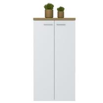 Armário Para Escritório Home Office Multiuso 2 Portas Orly A02 Olmo Branco - Lyam Decor Armário Para Escritório Home Office Multiuso 2 Portas Orly A02 Olmo Branco - Lyam Decor