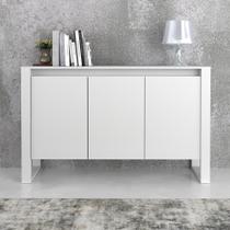 Armário para Escritório Horizontal 3 Portas Me4147 Branco - Tecno Mobili Armário para Escritório Horizontal 3 Portas Me4147 Branco - Tecno Mobili