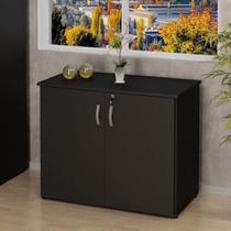 Armário Para Escritório Multiuso Baixo Fechado 2 Portas 80cm