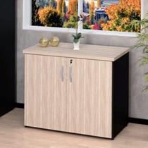 Armário Para Escritório Multiuso Baixo Fechado 2 Portas 80cm