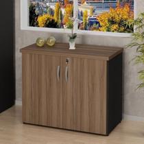 Armário Para Escritório Multiuso Baixo Fechado 2 Portas 80cm