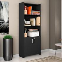 Armário para Escritório Semi-Aberto 2 Portas com Chave