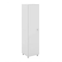 Armário Para Lavanderia 01 Porta Am3107 Branco Branco Armário Para Lavanderia 01 Porta Am3107 Branco Branco