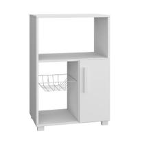 Armário Para Micro-ondas Alzir Com Fruteira 1 PT Branco