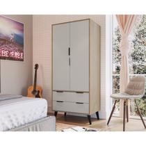 Armário para Quarto 2 Portas 2 Gavetas Mdp Armário para Quarto 2 Portas 2 Gavetas Mdp