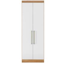 Armário Para Quarto Modulado 2 Portas Modena Amendola Branco Demóbile