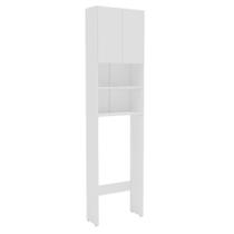 Armário Para Vaso Sanitário Branco Mademovel Banheiro 2 Portas 2 Prateleiras MDP 15mm