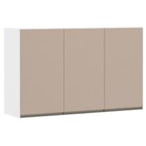 Armário Perola 120cm 3 Portas Branco Polar C/Connect