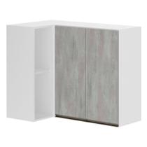 Armário Perola Canto Reto Conjugado 2 Portas com Nicho Lateral Luciane Armário Perola Canto Reto Conjugado 2 Portas com Nicho Lateral Luciane