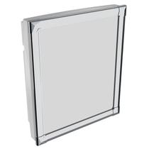 Armário Plástico Branco com Perfil de Alumínio Versátil 31 x 36 x 10 cm AL41 Armário Plástico Branco com Perfil de Alumínio Versátil 31 x 36 x 10 cm AL41