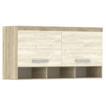 Armário Ponte Casal 167cm 201 Master 2 Portas Avelã Rústico/Ártico Rústico - Eucamóveis Armário Ponte Casal 167cm 201 Master 2 Portas Avelã Rústico/Ártico Rústico - Eucamóveis