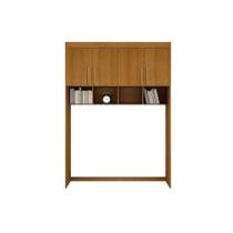 Armário Ponte Modulado Aéreo Casal Luna c/ 4 Portas Nature - Bianchi Armário Ponte Modulado Aéreo Casal Luna c/ 4 Portas Nature - Bianchi