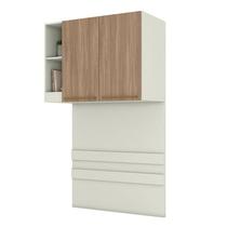 Armário Ponte Solteiro 2 Portas Seletto Areia Jequitibá - Henn