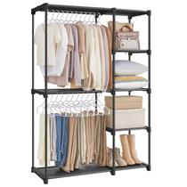 Armário Portátil SONGMICS - Rack de Roupas Independente (165 cm) - Preto Armário Portátil SONGMICS - Rack de Roupas Independente (165 cm) - Preto