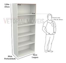 Armário Prateleira Multiuso M14 100% Mdf ( Vitrine Closet)