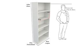 Armário Prateleira Multiuso M9 100% Mdf ( Vitrine Closet)