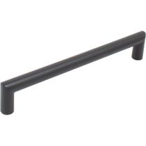 Armário Pull Stone Harbor Hardware, redondo contemporâneo, 19 cm, preto fosco