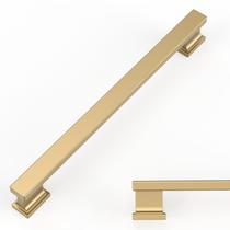 Armário Pulls Amerdeco, pacote com 10 unidades, champanhe, bronze, 16 cm CC