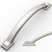 Armário Pulls Amerdeco, pacote com 15 unidades, níquel acetinado, 12,8 cm CC