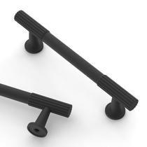 Armário Pulls Asidrama Matte Black 3", pacote com 10