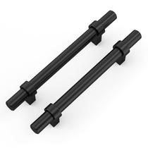 Armário Pulls goldenwarm, pacote com 20, preto, 9,5 cm com hardware