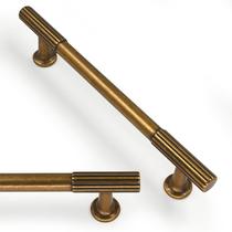 Armário Pulls Talentedeco de 128 mm em latão antigo, pacote com 10 Armário Pulls Talentedeco de 128 mm em latão antigo, pacote com 10