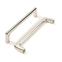 Armário puxa khtumeware, níquel polido, orifício de 128 mm, pacote com 10 unidades