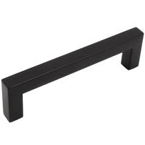 Armário quadrado contemporâneo Pull Stone Harbor Hardware 9,6 cm preto fosco