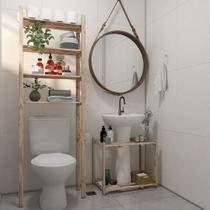 Armario Retro Banheiro Espaço Para Toalhas /Higiene Pessoal