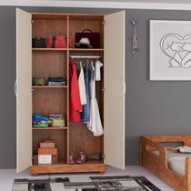 Armário Roupeiro 2 Porta P/ Quarto Escritório com Prateleira