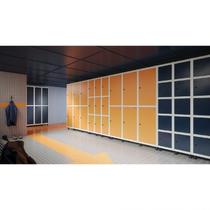 Armário Roupeiro 6 Portas Aço Fechadura Grf 503/6 Laranja/Cinza/Picasso Armário Roupeiro 6 Portas Aço Fechadura Grf 503/6 Laranja/Cinza/Picasso