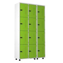 Armário Roupeiro Aço 12 Portas Academia Guarda Volume Trinco Verde Armário Roupeiro Aço 12 Portas Academia Guarda Volume Trinco Verde