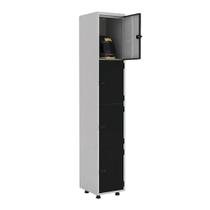 Armário Roupeiro Aço 4 Portas Ea701 Preto Armário Roupeiro Aço 4 Portas Ea701 Preto