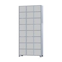 Armário Roupeiro De Aço 24 Portas Para Vestiário Academia Locker Cinza