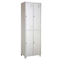 Armário Roupeiro De Aço 4 Portas Vestiário Academia Locker Cinza