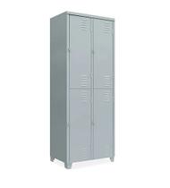 Armário Roupeiro De Aço Guarda-Volume Locker Vestiário 04 Portas Grandes