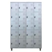 Armário Roupeiro De Aço Guarda-Volume Locker Vestiário 20 Portas Pequenas Armário Roupeiro De Aço Guarda-Volume Locker Vestiário 20 Portas Pequenas