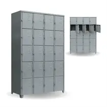 Armário Roupeiro De Aço Vestiário Academia 20 Portas Locker