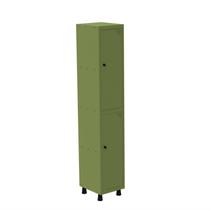 Armário Roupeiro em Aço Mt 1V 2 Portas - Pitão Verde/Miró
