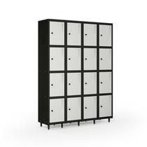 Armário Roupeiro Locker Guarda-volume de Aço 16 Portas Pequenas com Fecho para Cadeado Vestiário Armário Roupeiro Locker Guarda-volume de Aço 16 Portas Pequenas com Fecho para Cadeado Vestiário