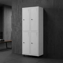 Armário Roupeiro Locker Guarda-Volume de Aço 4 Portas Pequenas com Fecho para Cadeado Vestiário Academia Cinza Armário Roupeiro Locker Guarda-Volume de Aço 4 Portas Pequenas com Fecho para Cadeado Vestiário Academia Cinza
