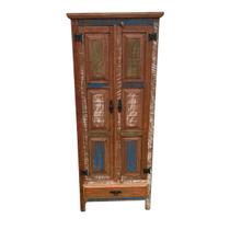 Armário Rustico Colorido Madeira Demolição 170 x 70 Sudeste Rústico