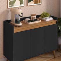 Armário Sala de Estar Aparador Buffet Cantinho Do Café Hall De Entrada 3 Portas Vênus - Cores