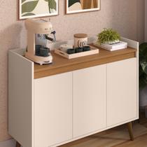 Armário Sala de Estar Aparador Buffet Cantinho Do Café Hall De Entrada 3 Portas Vênus - Cores