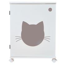 Armário Sanitário banheiro gatos gatil caixa de areia Félix - CHOCMASTER
