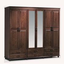 Armário Sevilha 6 Portas 6 Gavetas Madeira Maciça Weihermann